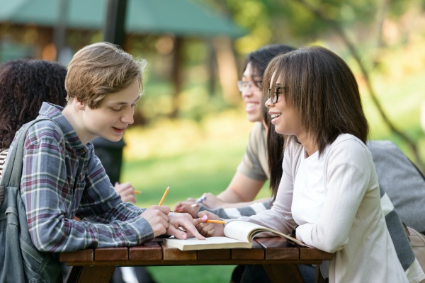 young-students-sitting